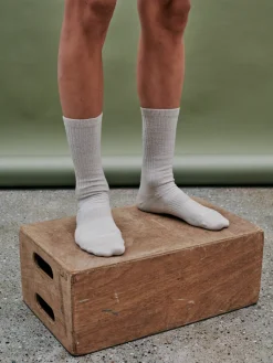 Pas Normal Studios Escapism Melange Socks — Cream^Women Socks|Socks