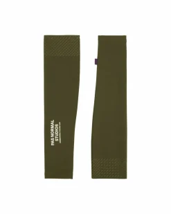 Pas Normal Studios Logo Arm Warmers — Olive^Women Arm & Leg Warmers|Arm & Leg Warmers