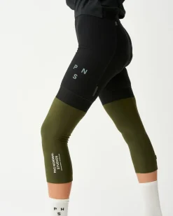 Pas Normal Studios Logo Knee Warmers — Olive^Women Arm & Leg Warmers|Arm & Leg Warmers