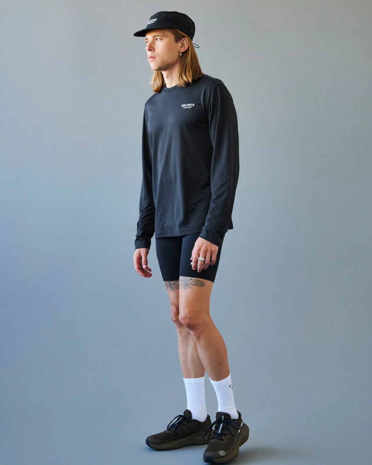 Pas Normal Studios Men's Balance Long Sleeve T-Shirt — Black^ Gym & Training