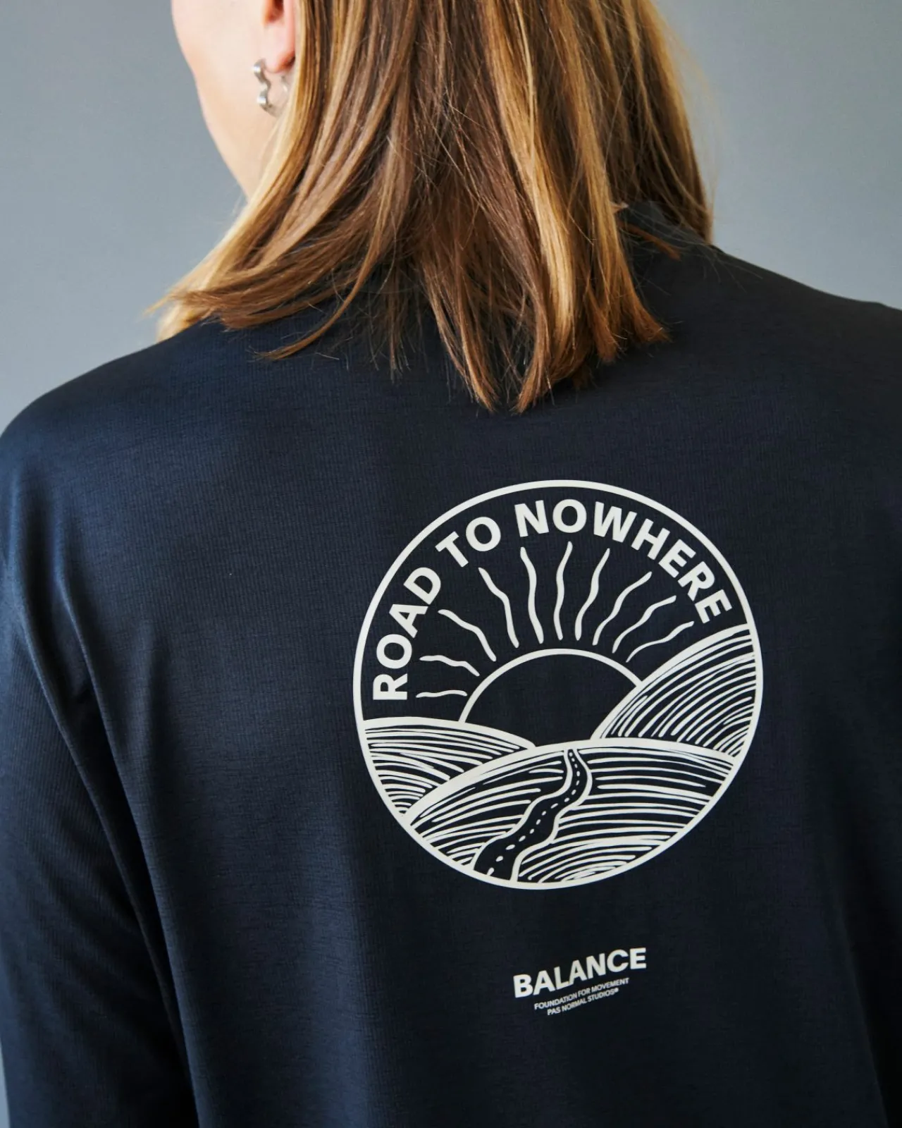 Pas Normal Studios Men's Balance Long Sleeve T-Shirt — Black^ Gym & Training