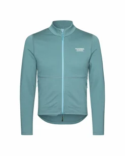 Pas Normal Studios Men's Escapism Performance Fleece Zip — Dusty Blue^ Jackets & Gilets