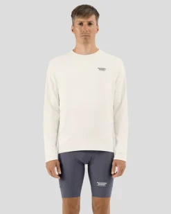 Pas Normal Studios Men's Escapism Technical LS T-shirt — Off White^ Jerseys