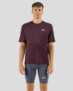 Pas Normal Studios Men's Escapism Technical T-shirt — Dark Red^ Jerseys