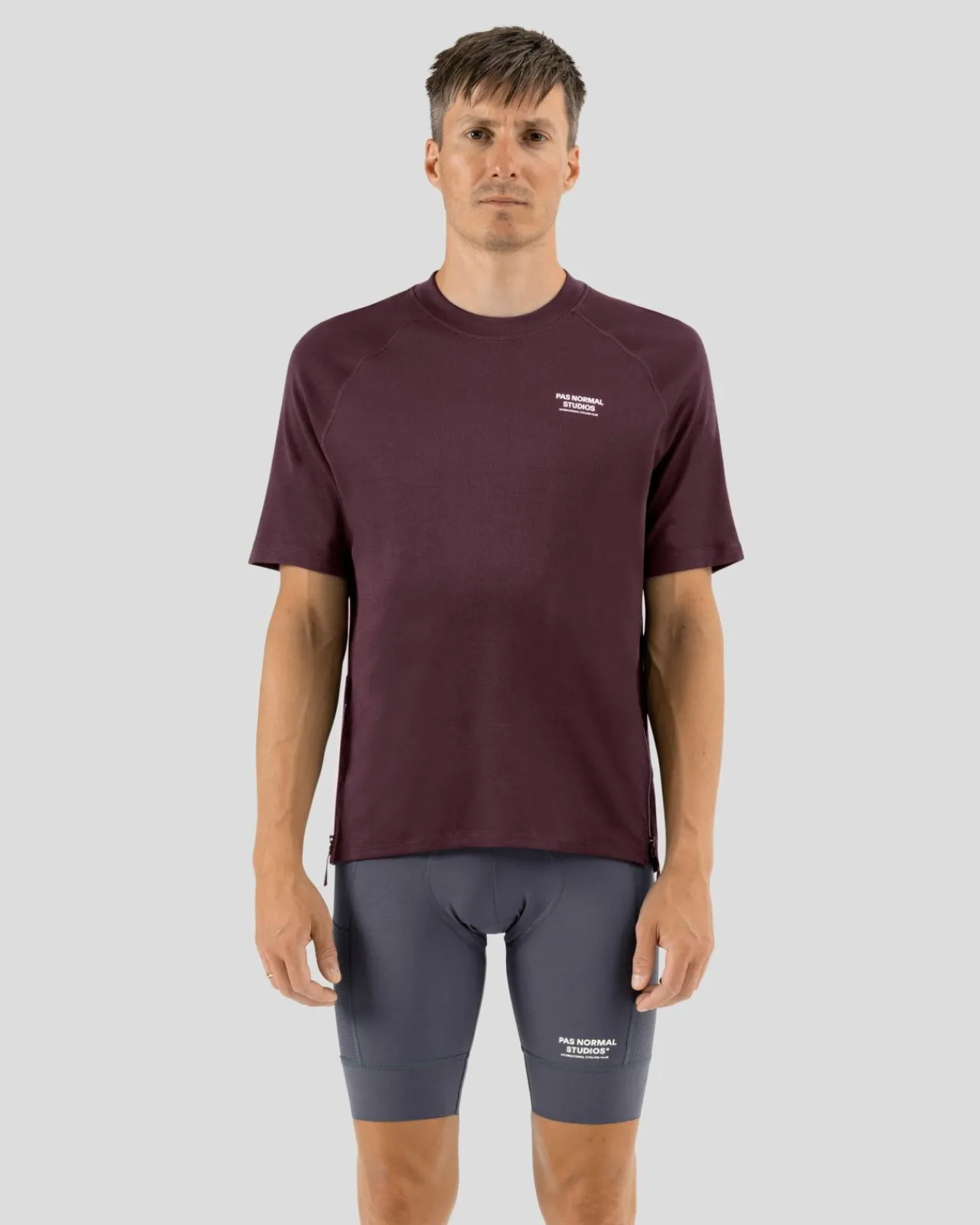 Pas Normal Studios Men's Escapism Technical T-shirt — Dark Red^ Jerseys