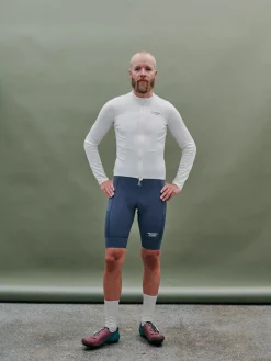 Pas Normal Studios Men's Escapism Wool Long Sleeve Jersey — Off White^ Jerseys