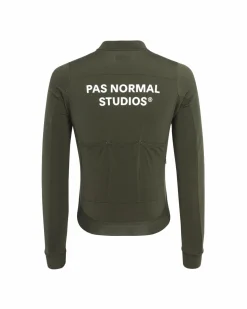 Pas Normal Studios Men's Essential Long Sleeve Jersey — Olive^ Jerseys