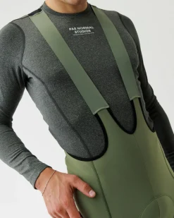 Pas Normal Studios Men's Essential Thermal Bibs — Dark Celeste^ Bibs