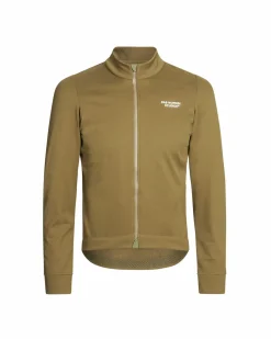 Pas Normal Studios Men's Essential Thermal Long Sleeve Jersey — Green Terrain^ Jerseys