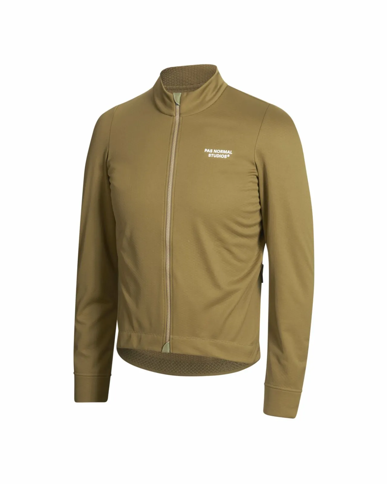 Pas Normal Studios Men's Essential Thermal Long Sleeve Jersey — Green Terrain^ Jerseys