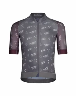Pas Normal Studios Men's Mechanism Late Drop Jersey — Grey Contrast^ Jerseys