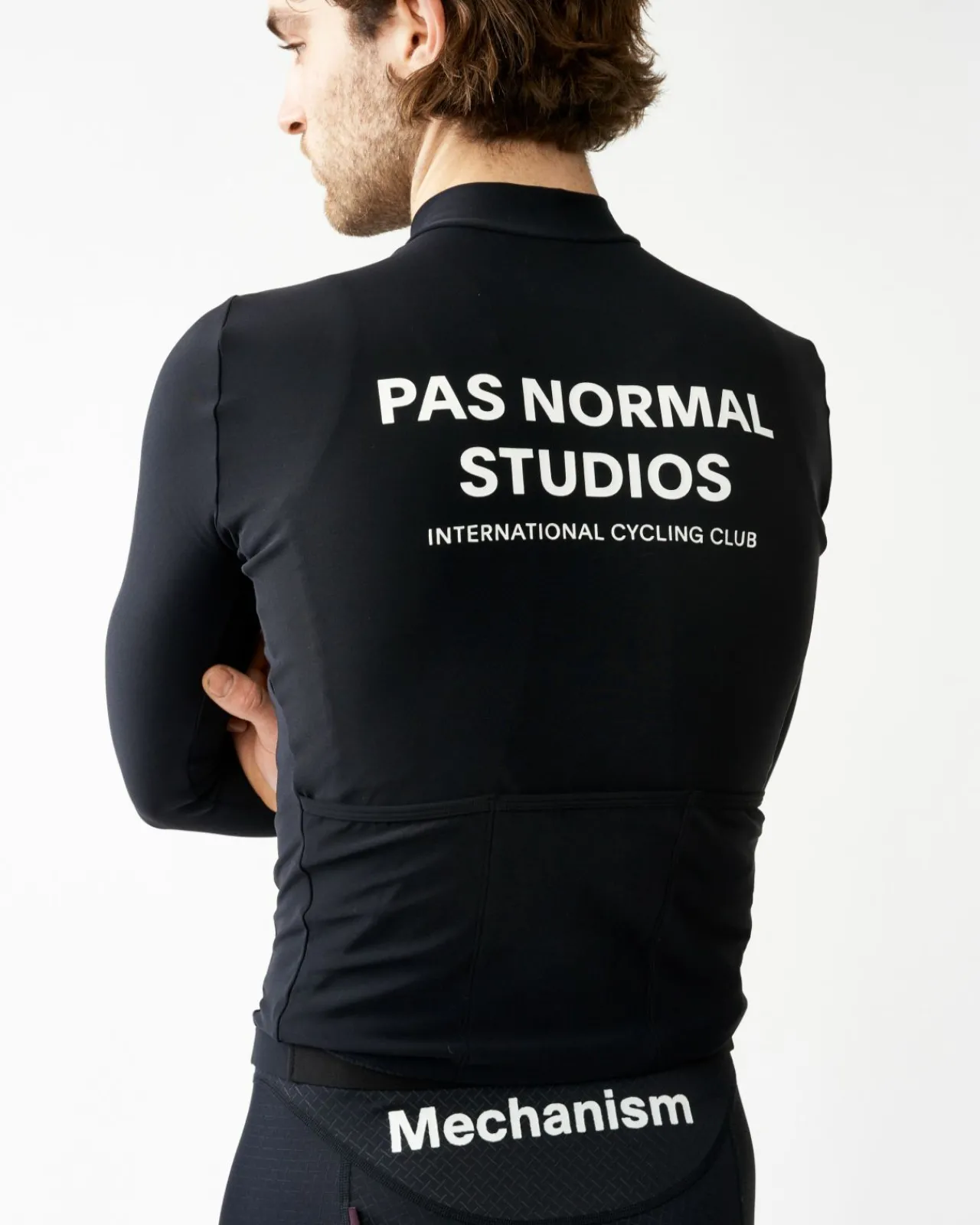 Pas Normal Studios Men's Mechanism Long Sleeve Jersey — Black^ Jerseys