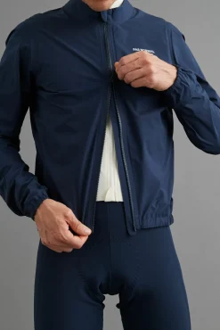 Pas Normal Studios Men's Mechanism Pertex Rain Jacket — Navy^ Jackets & Gilets