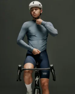 Pas Normal Studios Men's Mechanism Pro Long Sleeve Jersey — Matt Blue^ Jerseys