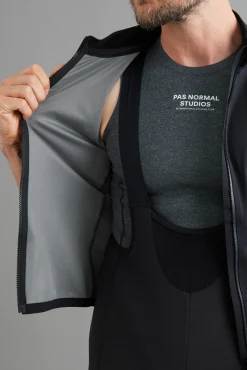 Pas Normal Studios Men's Mechanism Pro Rain Jersey — Black^ Jerseys