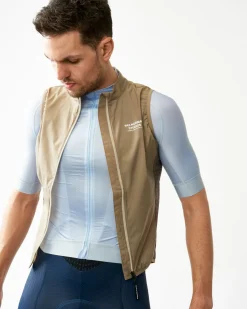 Pas Normal Studios Men's Mechanism Stow Away Gilet — Beige^ Jackets & Gilets