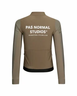 Pas Normal Studios Men's Mechanism Thermal Long Sleeve Jersey — Earth / Dark Stone^ Jerseys