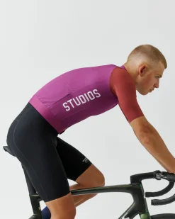 Pas Normal Studios Men's Midsummer Jersey — Dusty Red Sleeve^ Jerseys