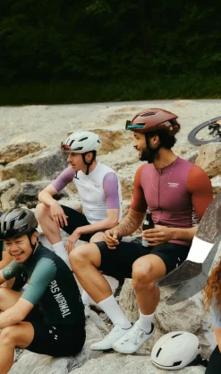 Pas Normal Studios Men's Midsummer Jersey — Dusty Red Sleeve^ Jerseys