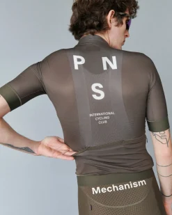 Pas Normal Studios Men's Oakley Mechanism Jersey — Black Olive^ Jerseys