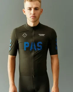 Pas Normal Studios Men's PAS Mechanism Pro Rain Jersey — Dark Olive^ Jerseys