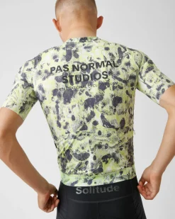 Pas Normal Studios Men's Solitude Late Drop Jersey — Acid Green^ Jerseys