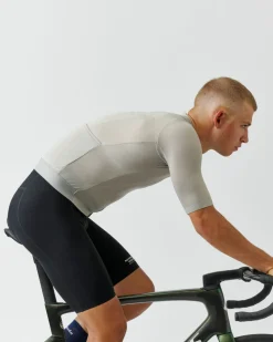 Pas Normal Studios Men's Solitude Mesh Jersey — Light Grey^ Jerseys