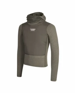 Pas Normal Studios Men's Thermal Hooded Windproof Base Layer — Dark Stone^ Base Layers