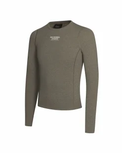 Pas Normal Studios Men's Thermal Long Sleeve Base Layer — Dark Stone^ Base Layers
