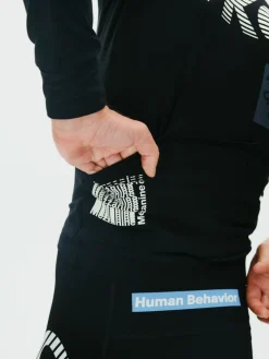 Pas Normal Studios Men's T.K.O. Mechanism Thermal Long Sleeve Jersey — Black^ Jerseys