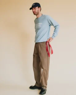 Pas Normal Studios Off-Race Cotton Twill Pants — Ash Brown^Women Casual|Casual