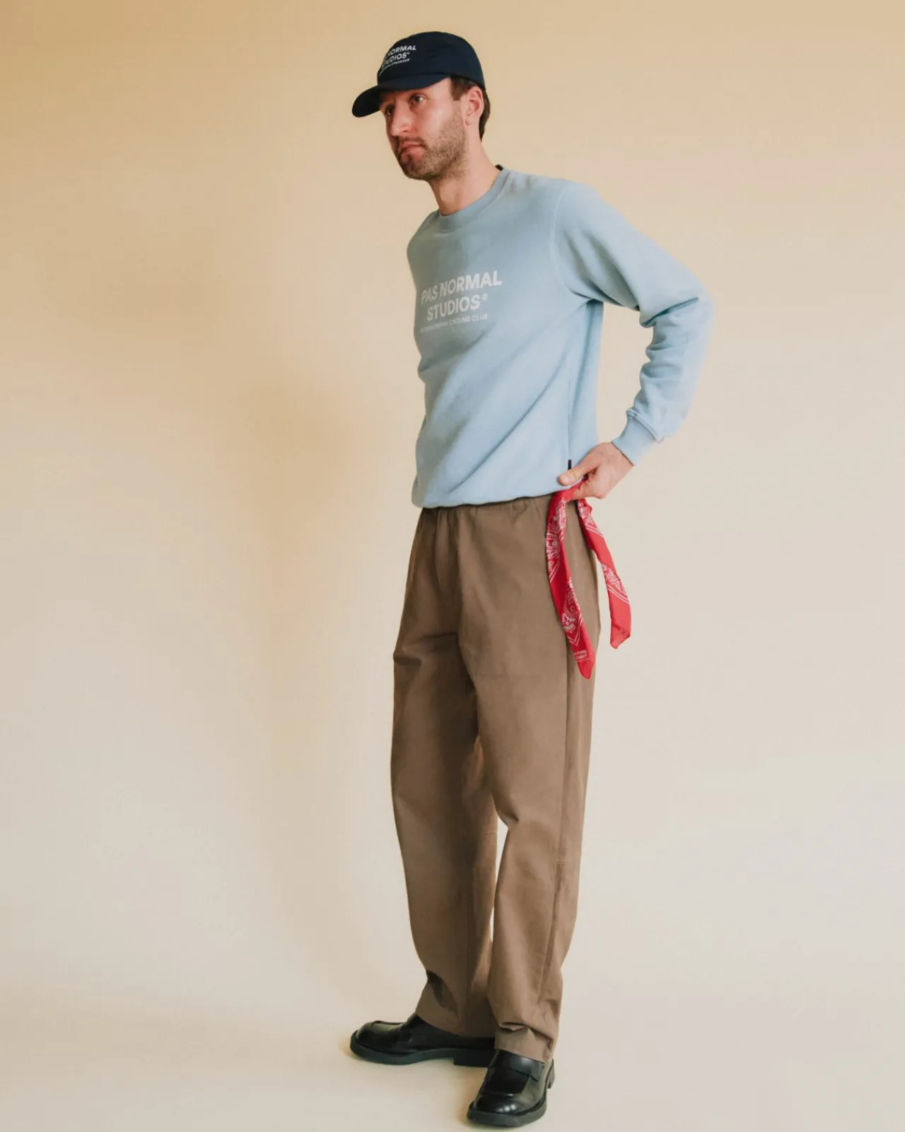 Pas Normal Studios Off-Race Cotton Twill Pants — Ash Brown^Women Casual|Casual