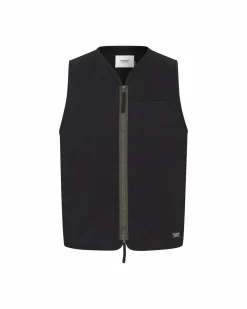 Pas Normal Studios Off-Race Cotton Twill Vest — Black^Women Casual|Casual