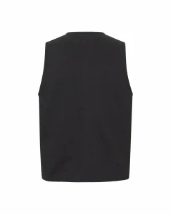 Pas Normal Studios Off-Race Cotton Twill Vest — Black^Women Casual|Casual