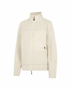 Pas Normal Studios Off-Race Fleece Jacket AW22 — Off White^Women Casual|Casual