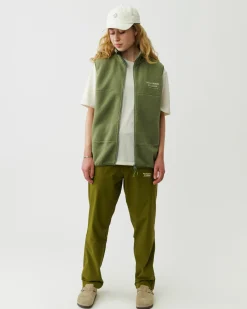 Pas Normal Studios Off-Race Fleece Vest — Army Green^Women Casual|Casual