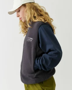 Pas Normal Studios Off-Race Fleece Vest — Deep Grey^Women Casual|Casual
