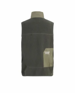 Pas Normal Studios Off-Race Fleece Vest AW22 — Dark Olive^Women Casual|Casual