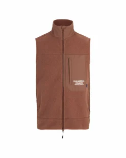 Pas Normal Studios Off-Race Fleece Vest AW22 — Rust^Women Casual|Casual