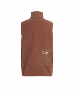 Pas Normal Studios Off-Race Fleece Vest AW22 — Rust^Women Casual|Casual