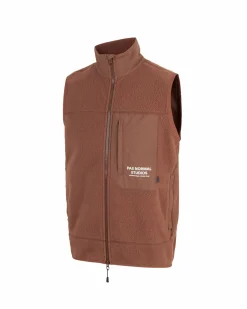Pas Normal Studios Off-Race Fleece Vest AW22 — Rust^Women Casual|Casual