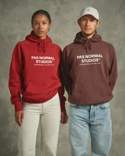Pas Normal Studios Off-Race Logo Hoodie — Deep Brown^Women Casual|Casual