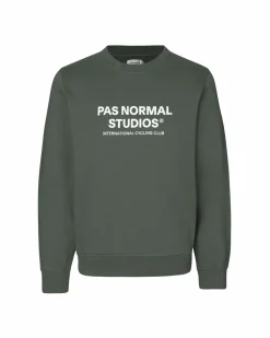 Pas Normal Studios Off-Race Logo Sweatshirt — Olive^Women Casual|Casual