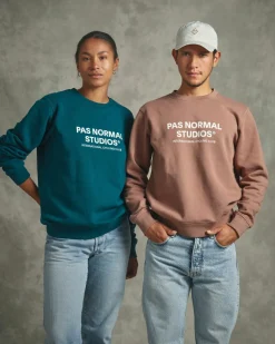 Pas Normal Studios Off-Race Logo Sweatshirt — Clay^Women Casual|Casual