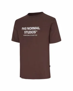 Pas Normal Studios Off-Race Logo T-Shirt — Deep Brown^Women Casual|Casual