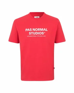 Pas Normal Studios Off-Race Logo T-Shirt — Deep Red^Women Casual|Casual