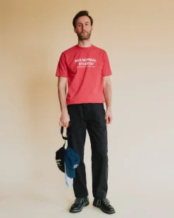 Pas Normal Studios Off-Race Logo T-Shirt — Deep Red^Women Casual|Casual