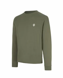 Pas Normal Studios Off-Race Patch Long Sleeve T-Shirt — Dusty Olive^Women Casual|Casual