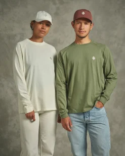 Pas Normal Studios Off-Race Patch Long Sleeve T-Shirt — Dusty Olive^Women Casual|Casual