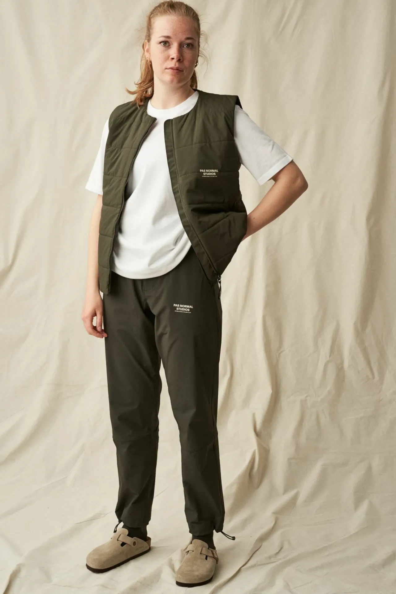 Pas Normal Studios Off-Race Thermal Gilet — Dark Olive^Women Casual|Casual